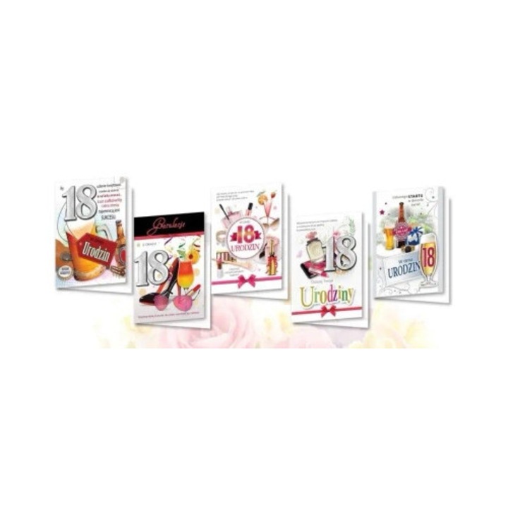 Felicitari B6 cu autocolante holografice, set 10 bucati, Top Graphic