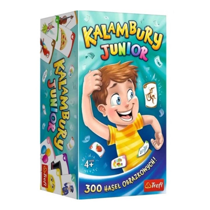 Kalambury Junior, Trefl, jocuri de societate, set, 2 minute, multicolor