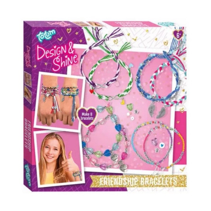 Set bratari prietenie Totum, 8 bratari, multicolor