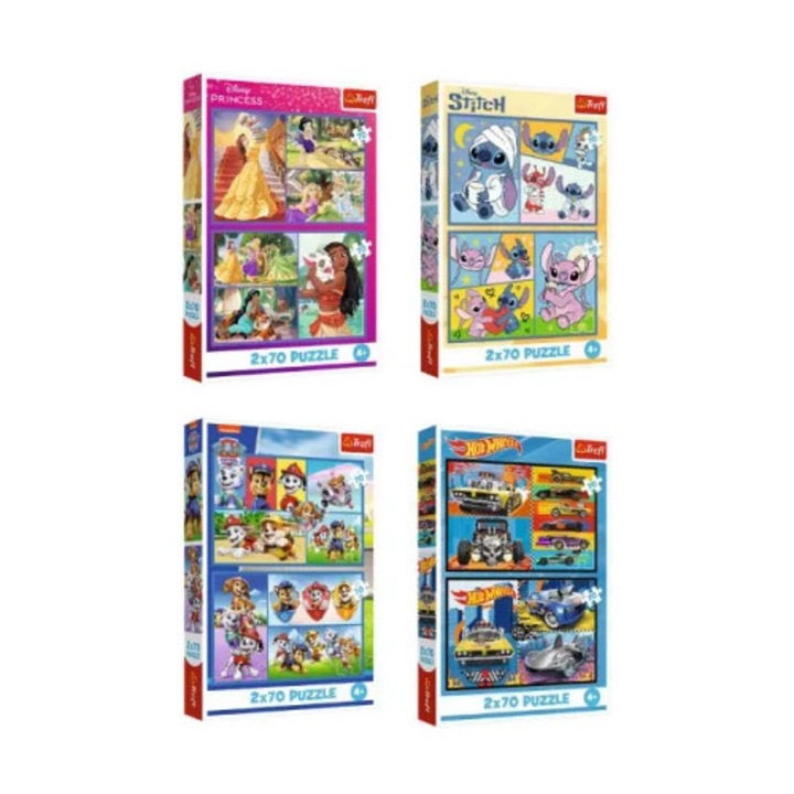 Trefl 2x70 darabos puzzle, szett, többféle változat