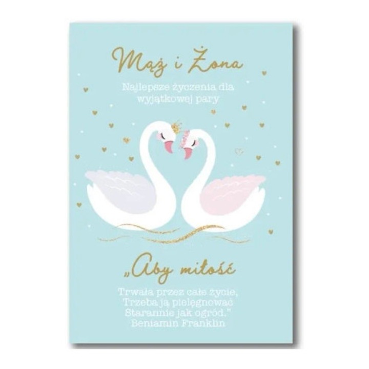 Felicitare, Trend, Kartka okolicznosciowa Slub, 10x15cm