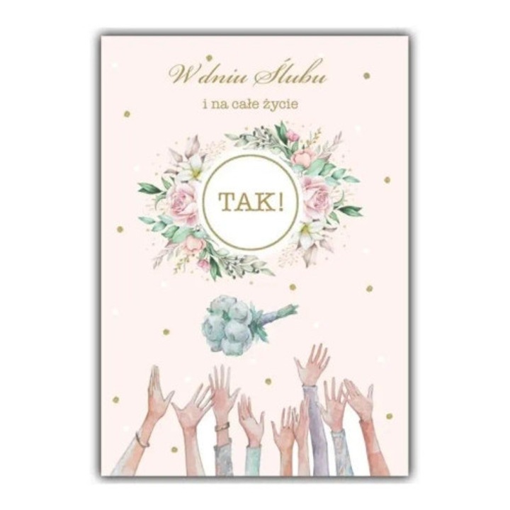 Felicitare, Trend, Kartka okolicznosciowa Slub