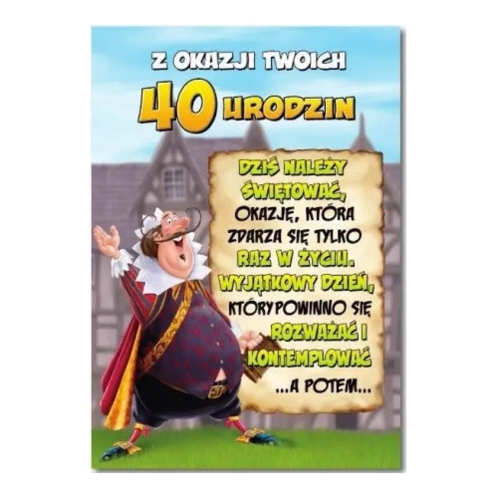 Felicitare Urodziny 40, Trend