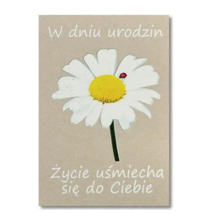Felicitare Urodziny, Trend, format B6, 3D, 11,8x16,8cm