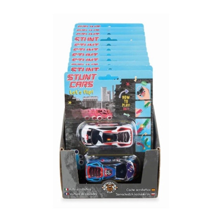 Masinute kaskaderi Speed, Trendhaus, set 2 bucati, mix culori, 8x3.5x2.4cm