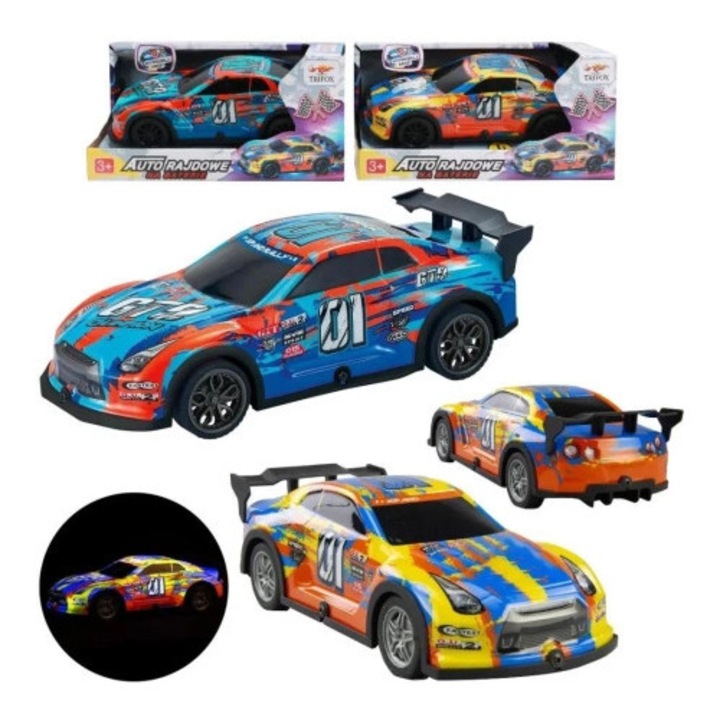Masinuta sport Trifox cu lumini si sunete, multicolor