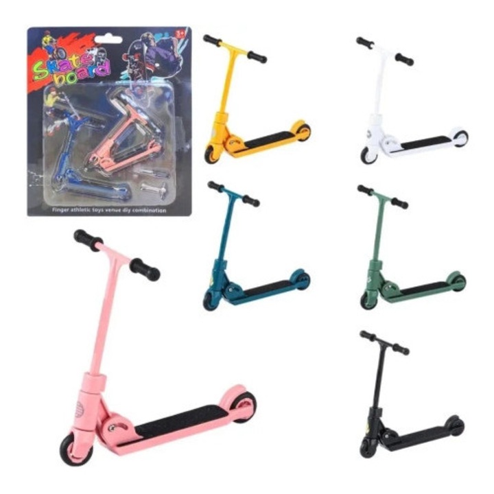 Set mini hulajnogi Trifox, design realist, culori mixte, 19x22x2cm