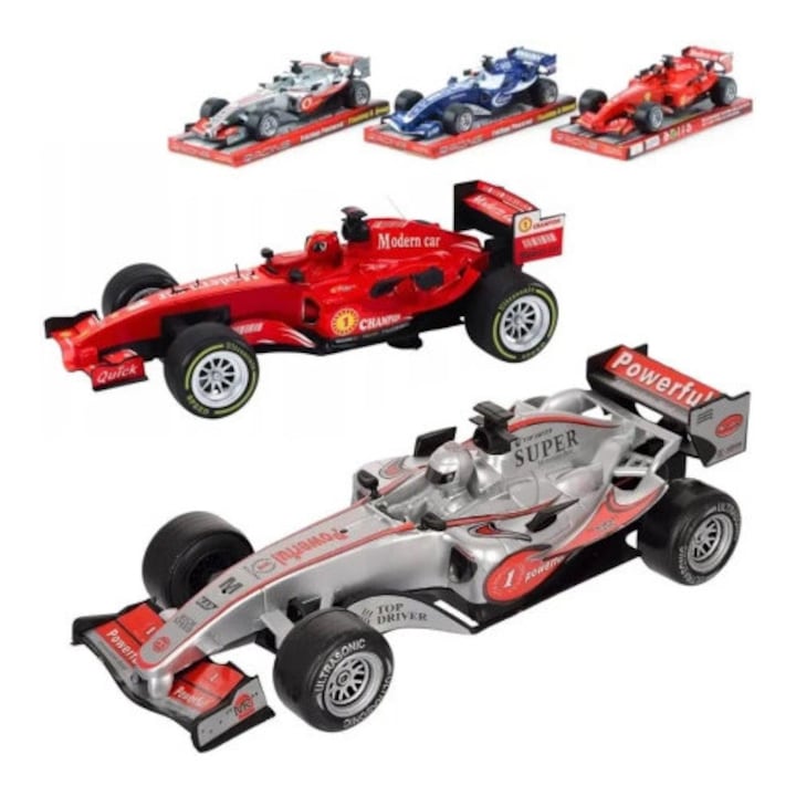Bolid Formula 1 Trifox "RACING F1", design realist, 36x10x15cm, set de curse
