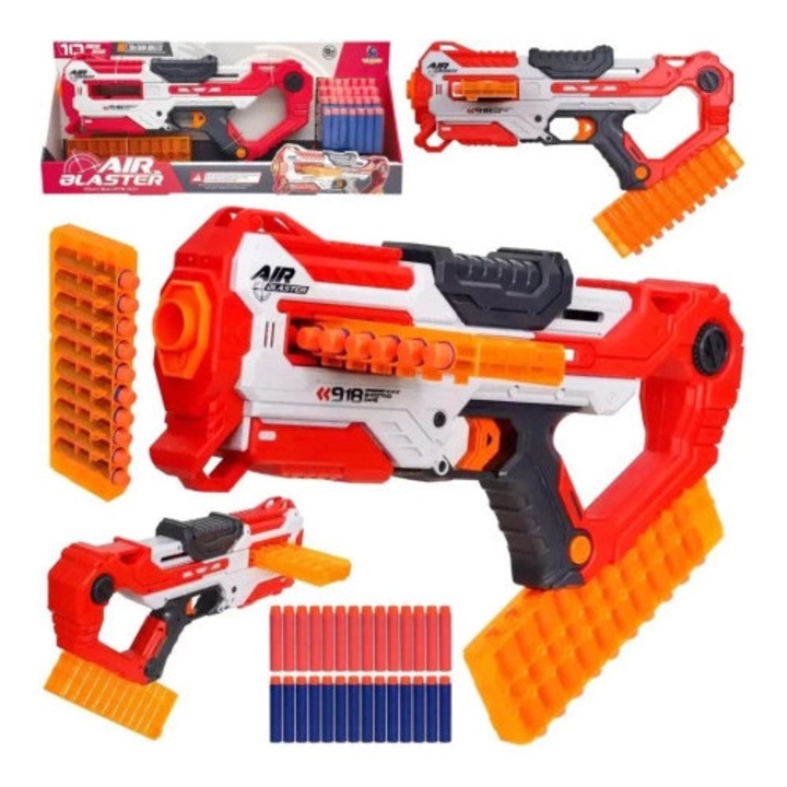 Wyrzutnia piankowych pociskow Trifox, mare, set, multicolor, 55x24x6cm