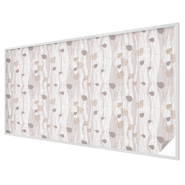 Folie geam vitraliu, Tulup, Abstractie armonioasa cu motiv de frunze, Vitraliu Autoadeziv, 200x116 cm, Ideal Pentru Decor Interior, 010450850060000033354