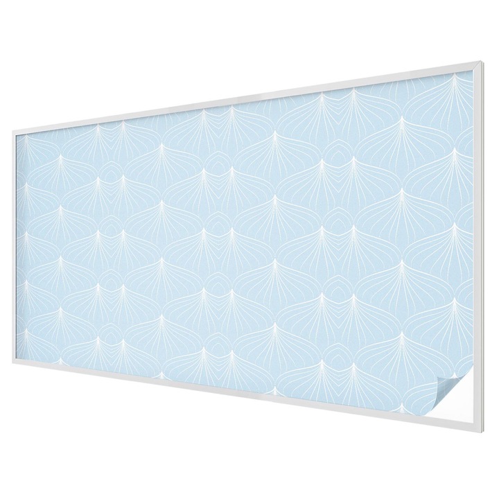 Autocolant Folie Autoadeziva Decorativa, Tulup, Simetrie a liniilor de evantai pastelate, Ideal Pentru Ferestre si Geamuri Interioare, 200x116 cm, Ideal Pentru Decor Interior, 010450850060000057185