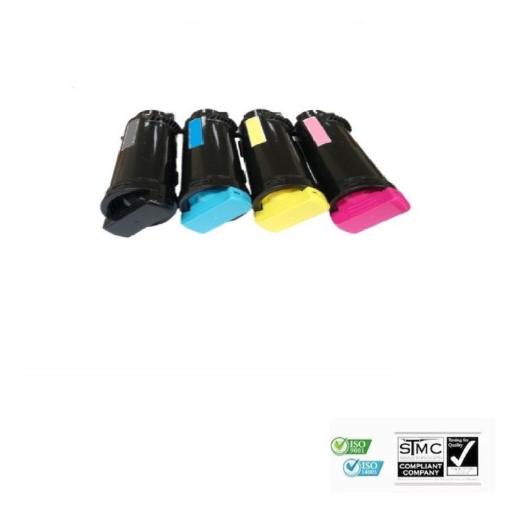 Set 4 cartuse toner compatibil XEROX PHASER 6510 - 106R03488 106R03693 106R03694 106R03695 - black cyan yellow magenta, 18400 pagini, pentru XEROX PHASER 6510, WORKCENTRE 6515