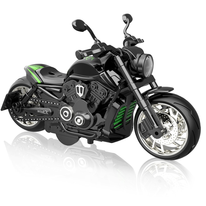 Voccim játékmotor, fém, többszínű, fényekkel és hangokkal, 1:12