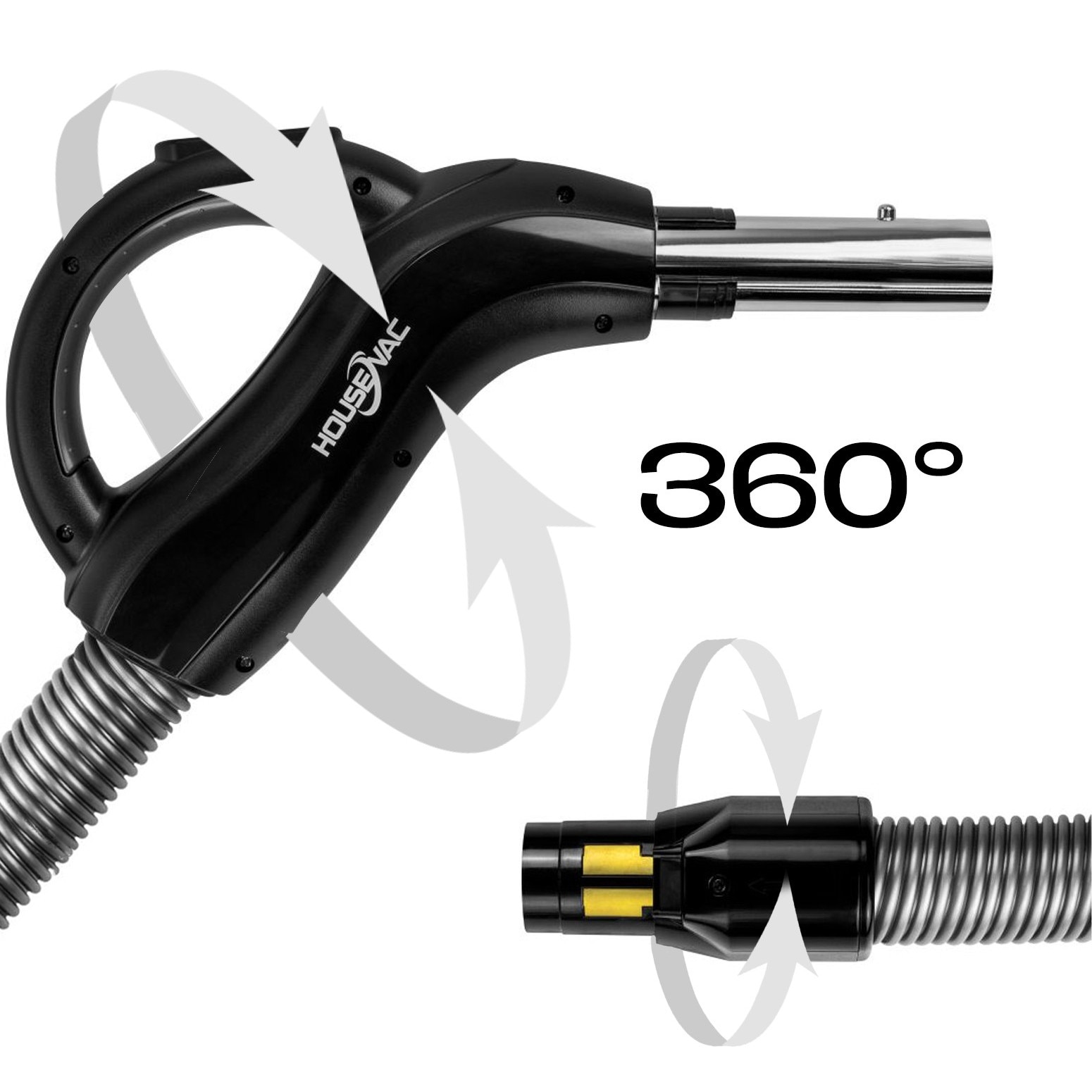 Aspirator Central HouseVac HV755ST, 755 AirWatt, 10 guri de aspirare, 35l, 7,5m set PREMIUM