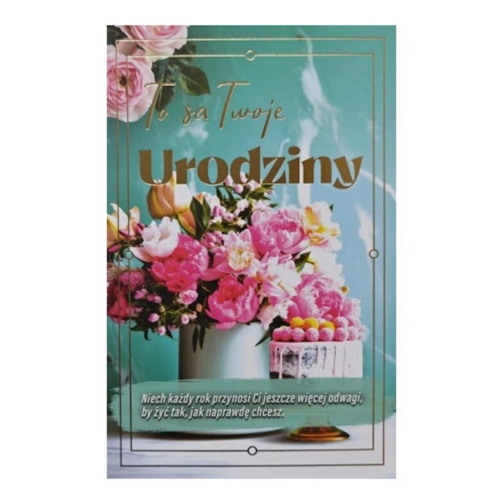 Felicitare de aniversare Yeku cu cifre interschimbabile, 20x15cm