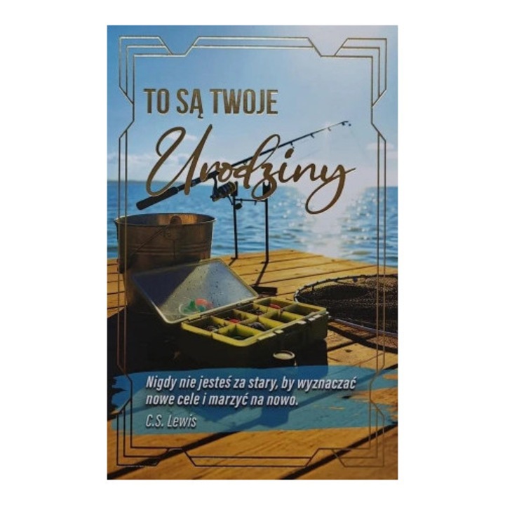 Karnet urodziny Yeku cu cifre interschimbabile, 20x15cm