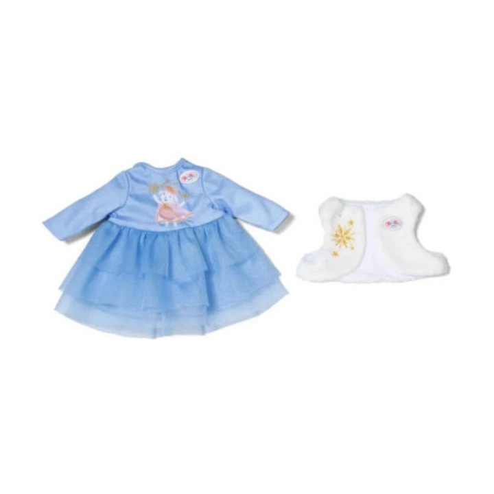 Rochie de iarna pentru papusi Baby born, Zapf, 36cm