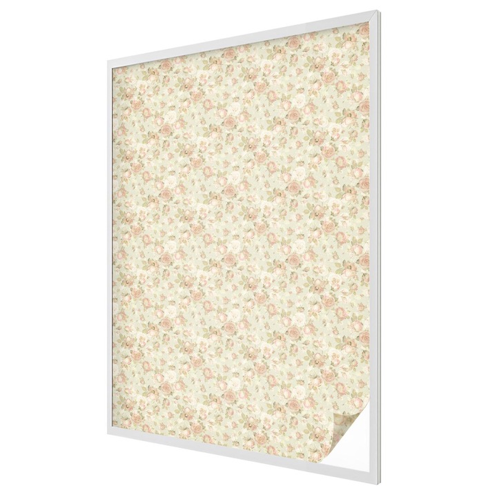 Folie Decorativa, Tulup, Flori delicate, farmec romantic, model clasic, Geam Vitraliu, 100x146 cm, Ideal Pentru Decor Interior, 010450850080000028128