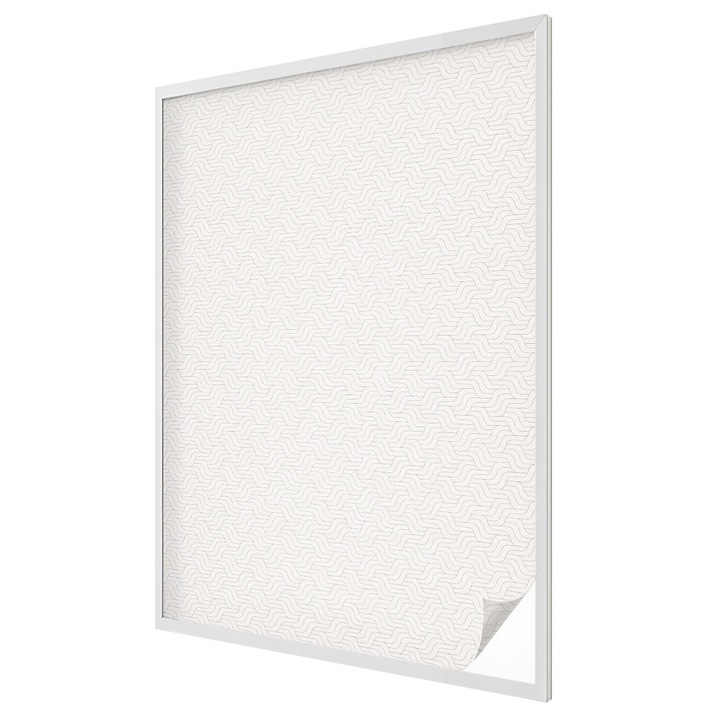 Autocolant Folie Autoadeziva Decorativa, Tulup, Model ondulat minimalist calm, Ideal Pentru Ferestre si Geamuri Interioare, 100x146 cm, Ideal Pentru Decor Interior, 010450850080000276183