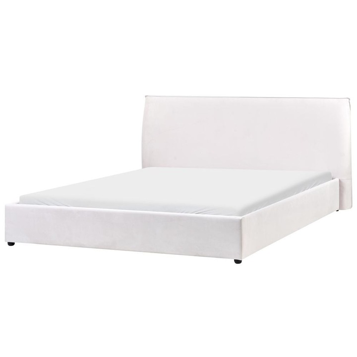 Ágy Bársony Lavaur 180 x 200 cm Törtfehér