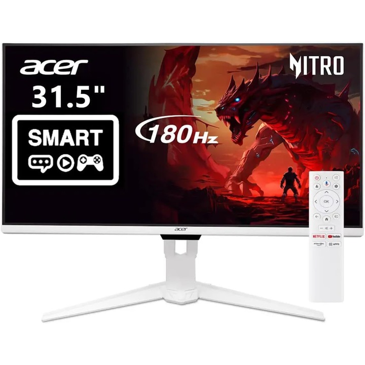 Monitor LED Acer 31.5" GA321QUPwmipruxw, QHD, 180Hz, 1ms