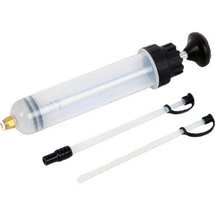 Спринцовка за източване на течности и масло 500 мл, ръчна помпа за източване на течности, екстрактор за сервиз