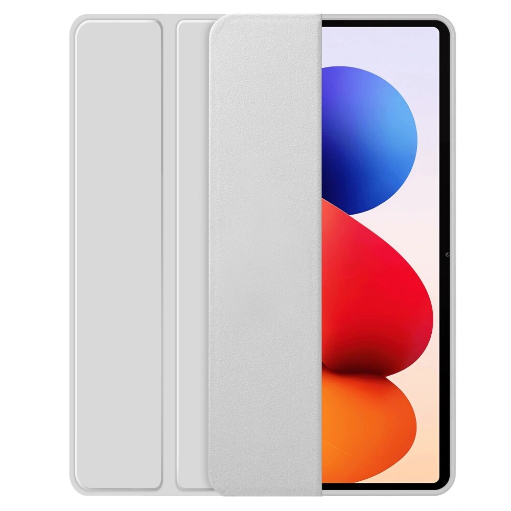 Husa pentru Xiaomi Redmi Pad 2 Pro Soft Shell Light & Slim cu functie wake-up/sleep si compartiment pentru stylus, tip stand - gri