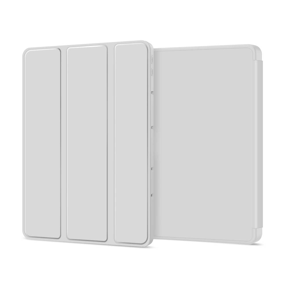 Husa pentru Xiaomi Redmi Pad 2 Pro Soft Shell Light & Slim cu functie wake-up/sleep si compartiment pentru stylus, tip stand - gri