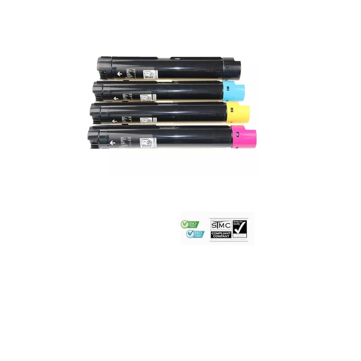 Set 4 cartuse toner compatibile XEROX WORKCENTRE 7525 - 006R01517 006R01518 006R01519 006R01520 - black cyan yellow magenta, 71000 pagini, pentru XEROX WORKCENTRE 7525 WC 7530 WC 7535 WC 7545 WC 7556 WC 7830 WC 7835 WC 7845 WC7855