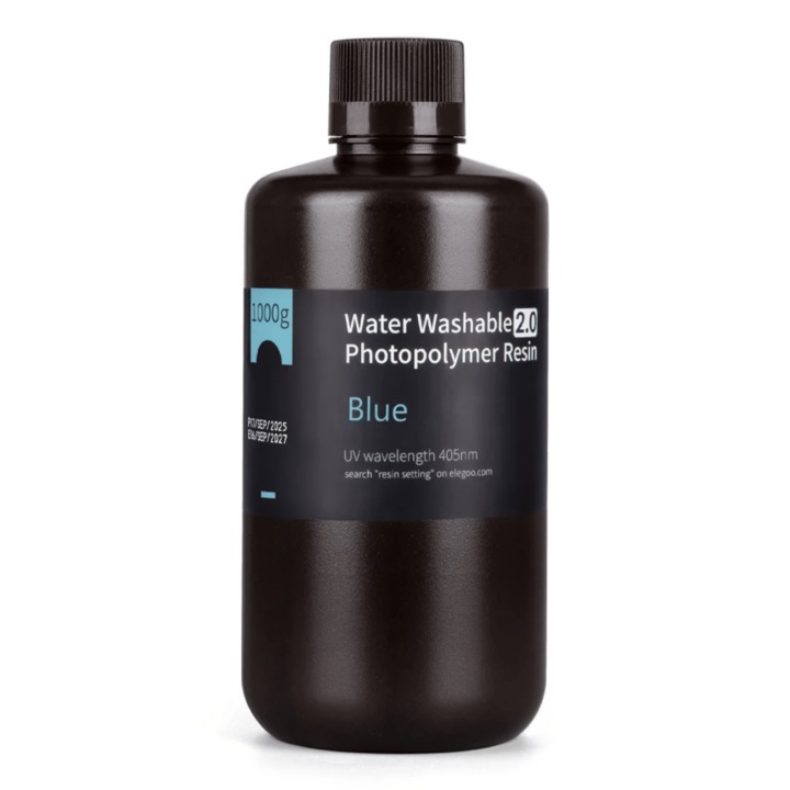 Rasina 3D Elegoo vízben oldódó V2 3D nyomtatókhoz, 1000ml - Kék