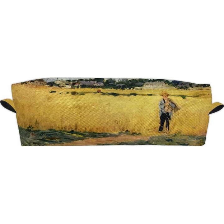 Etui personalizabil Szyjemy sztukę Timbru Berthe Morisot "In Grau", material rezistent, impermeabil, 19x5x6 cm