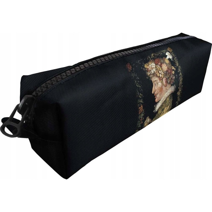 Etui scolari Szyjemy sztukę Primavara personalizabil, 19x5x6cm, imprimeu unic