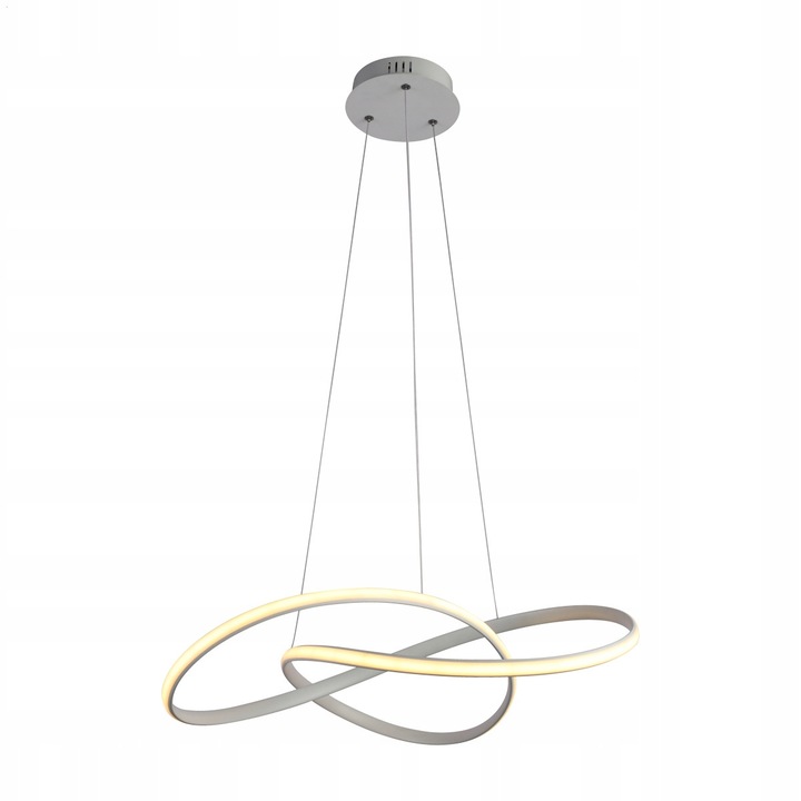 Lampa suspendată LED Italux Consa, albă, 40W, dimensiuni 50x50x13 cm