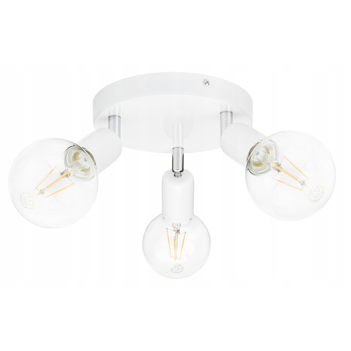 Lustra LED-ONE, plafon reglabil, 3x E27, alb, 20x2,5cm