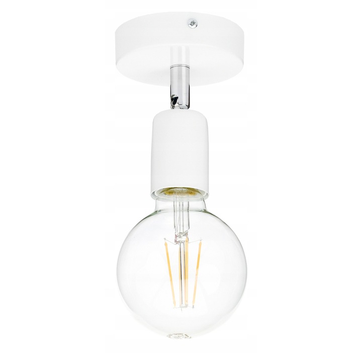 Lampă Suspendată/De Perete Led-one Loft Edison Alb, 20cm