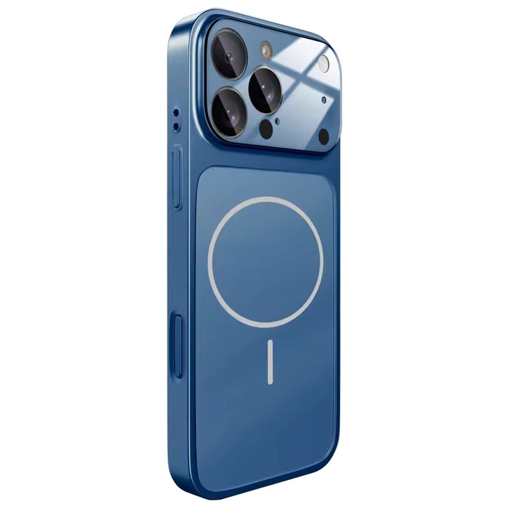 Калъф MagLens, SlimCase, Glass Guard, защита за камери, за Apple iPhone 15 Pro - Син