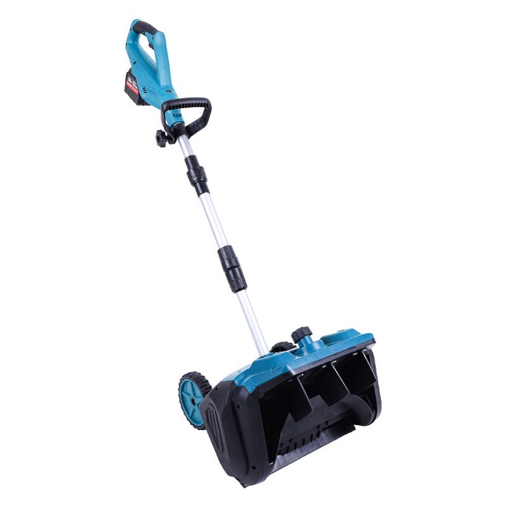 Akkumulátoros elektromos kapálógép kerekekkel, 1000W, 30cm munkaszélesség, 2 akkumulátoros készlet
