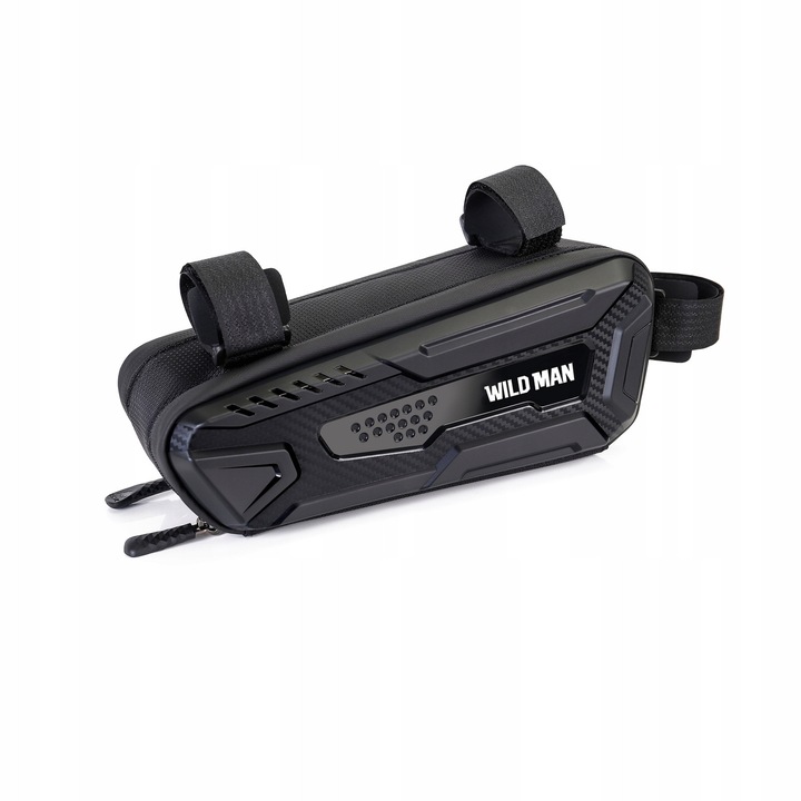 Geantă portbagaj bicicletă Wild Man M40 impermeabilă 1.5L, negru, 234x95x105mm
