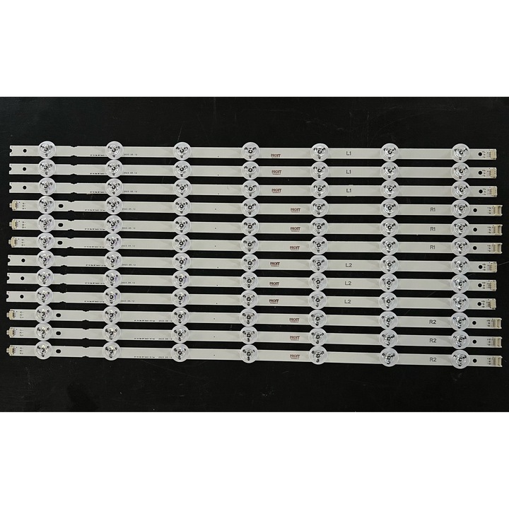 Set barete LED TV PROIT 55", 6 barete x 10 leduri, 3V, multicolor