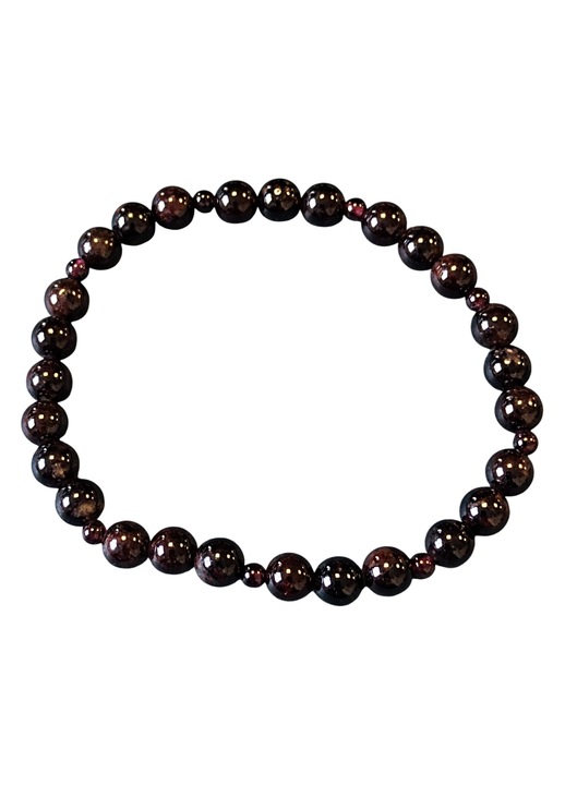 Bratara din granat 6x3mm, pietre semipretioase, multicolor