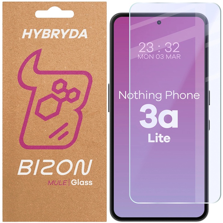 Стъклен протектор, Bizon Glass Mule за Nothing Phone (3a) Lite