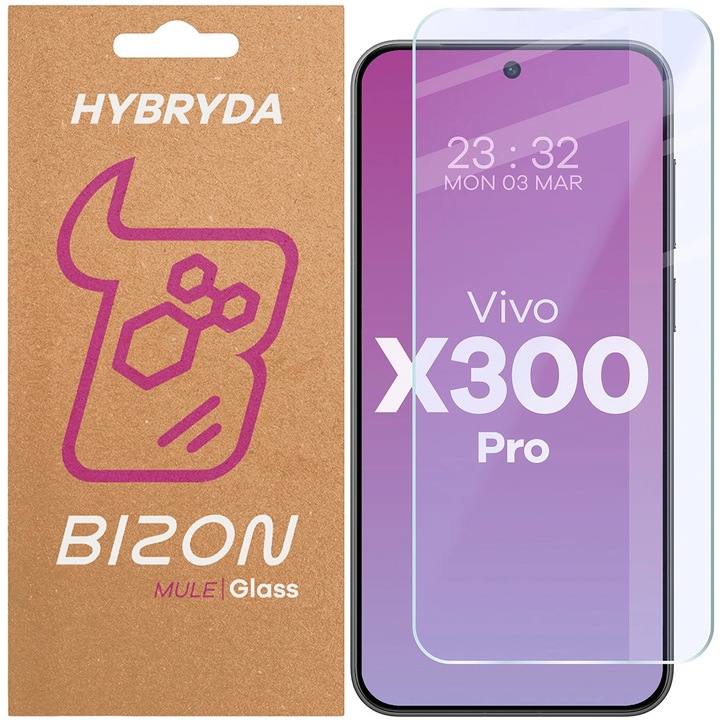 Sticla de protectie, Bizon Glass Mule pentru Vivo X300 Pro