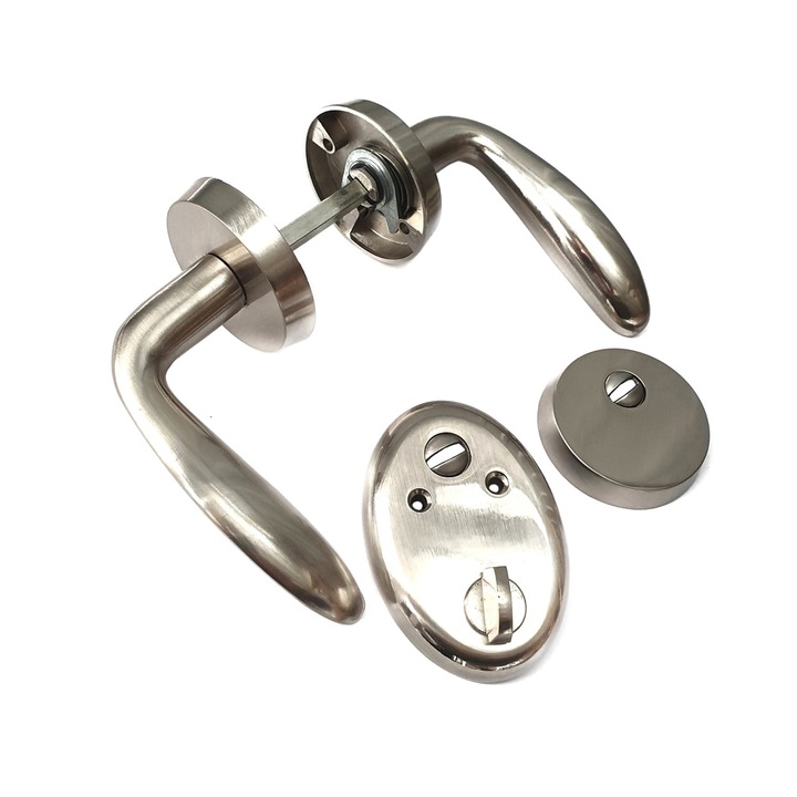 Maner cu rozeta Best Imperial pentru usa metalica, deschidere stanga, 120mm x 66mm