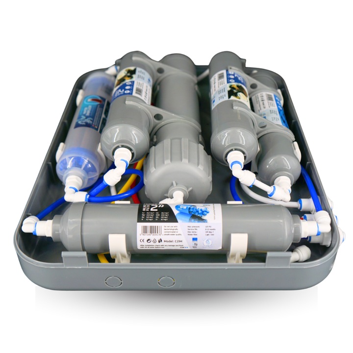 Set filtre pentru apa RO7 Slim, 7 etape, mineralizare, bioceramic, 0.5 inch