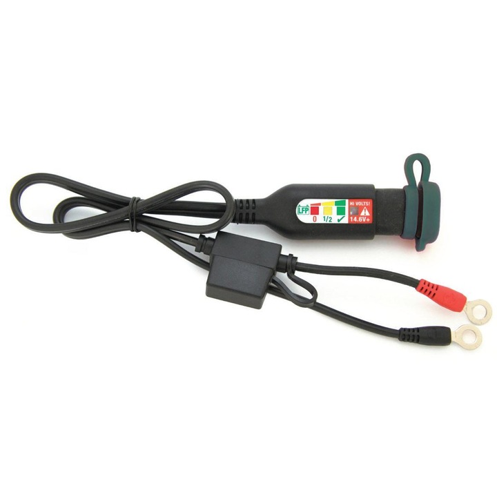 Cablu de incarcare TECMATE cu indicator de incarcare, 15A, 60cm