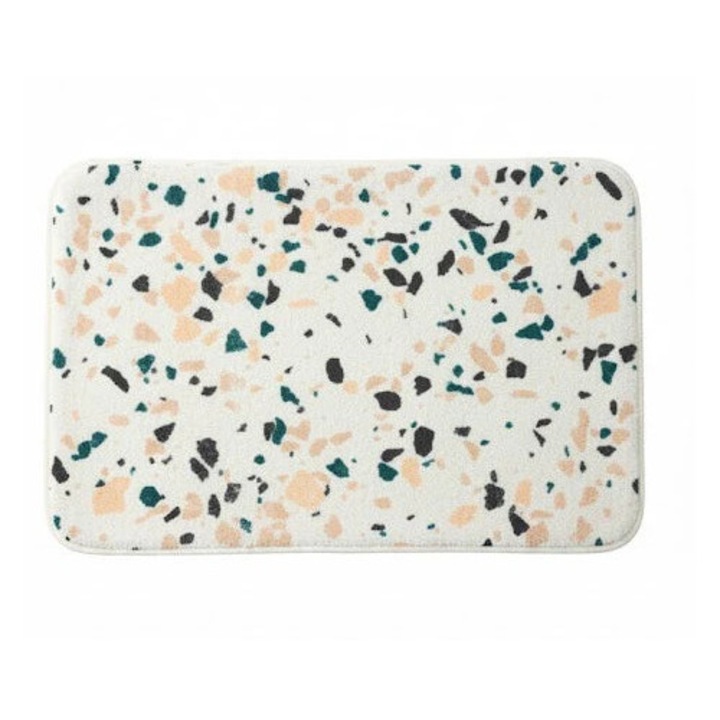 Covoras baie absorbant, imitatie casmir, strat antiderapant, 40×60 cm