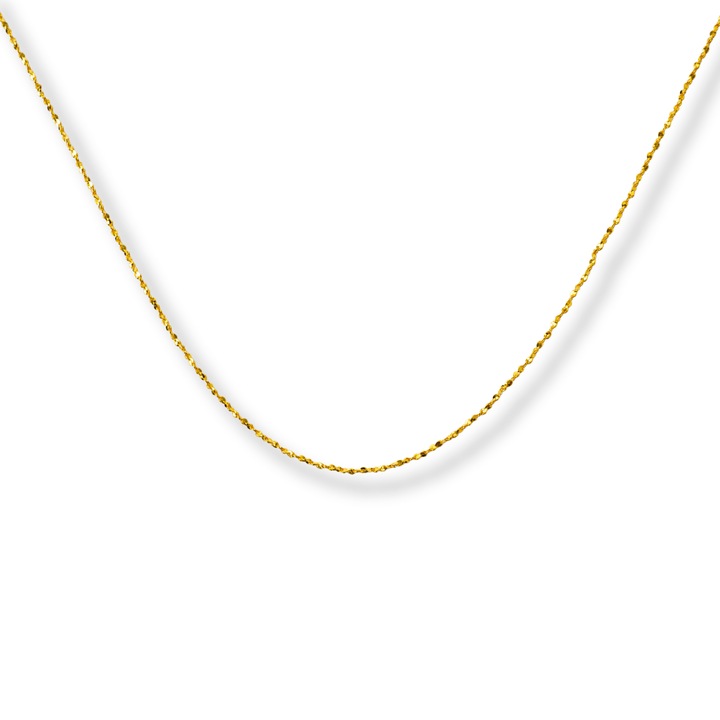 Lant din Argint 925 Placat cu Aur 18K – Subtire, Stralucitor, Reglabil