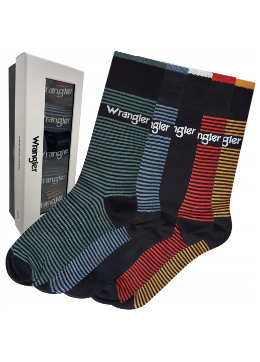 Set 5 perechi sosete Wrangler Brew, bambus cu elastan