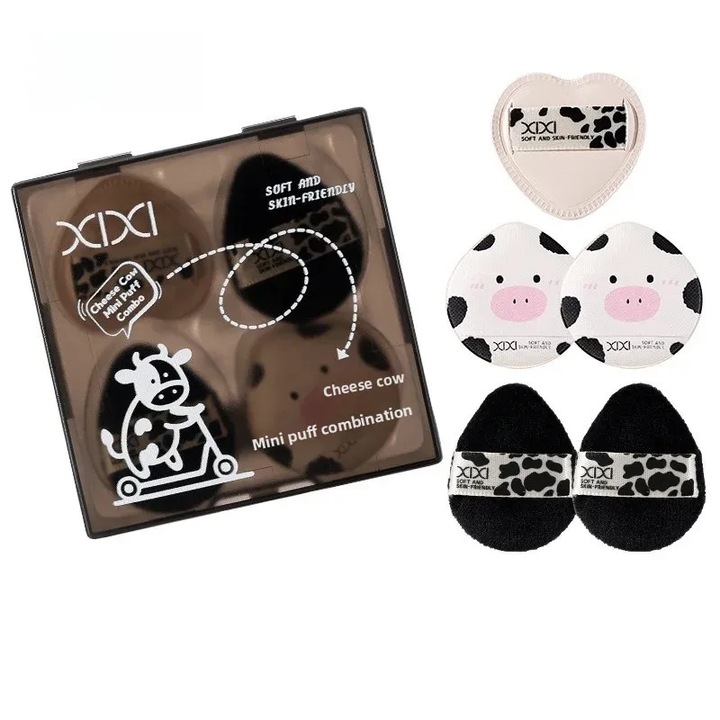 Xixi Cheese Cow Mini Púderpamacs Szett 5db
