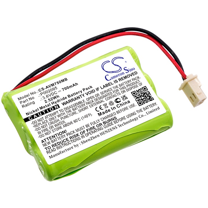 Baterie TECHTEK CS-AVM750MB Ni-MH 700mAh